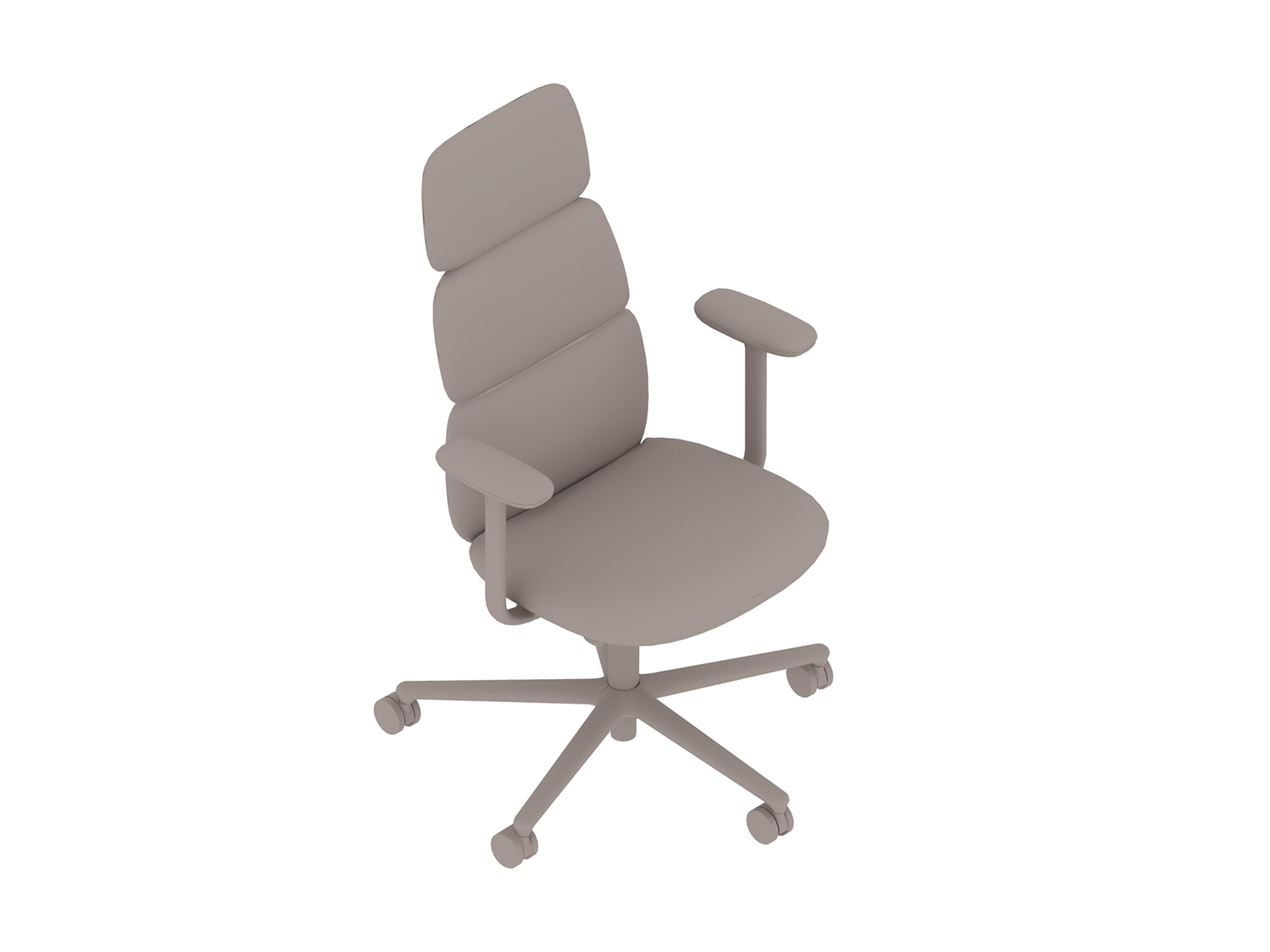 通用渲染图 - Asari 座椅–高靠背–固定扶手