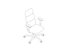 A line drawing - Asari Chair by Herman Miller–High Back–Height Adjustable Arms