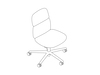 A line drawing - Asari Chair by Herman Miller–Mid Back–Armless