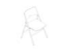 A line drawing - Axa Folding Chair–Nonupholstered