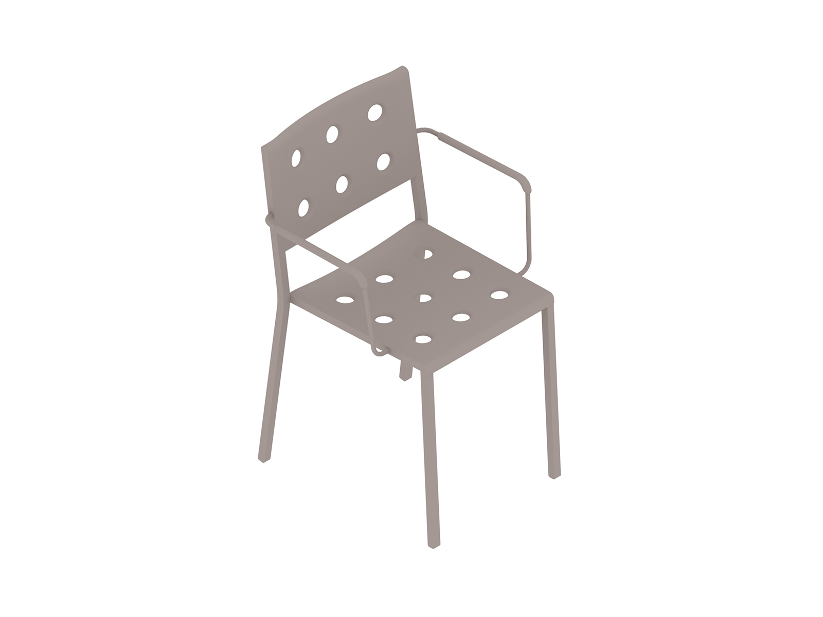A generic rendering - Balcony Dining Chair–With Arms