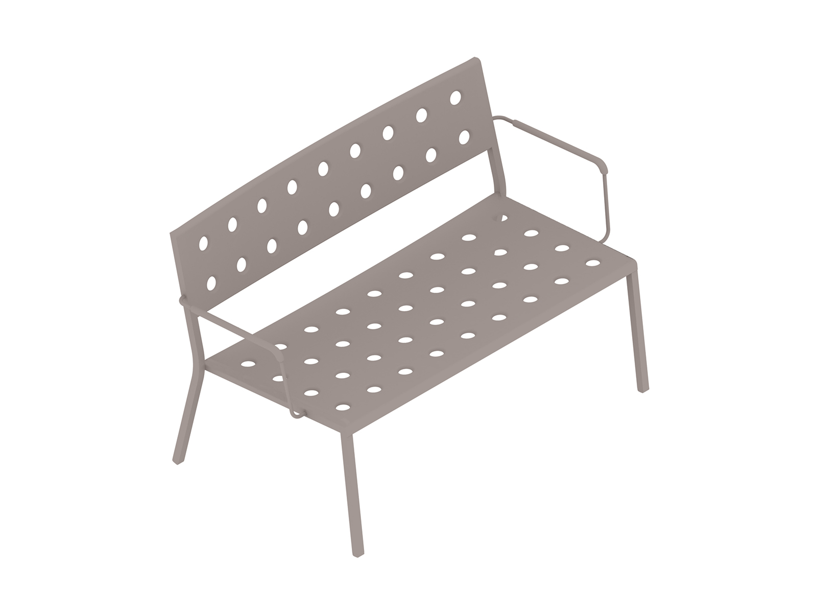 A generic rendering - Balcony Lounge Bench–With Arms