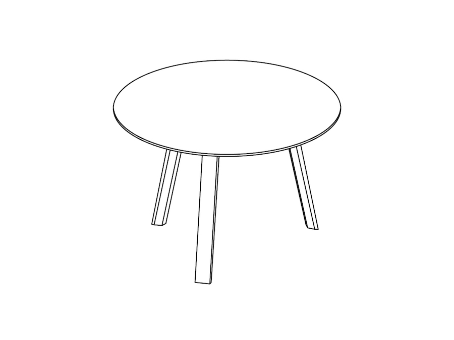A line drawing - Bella Coffee Table–Low