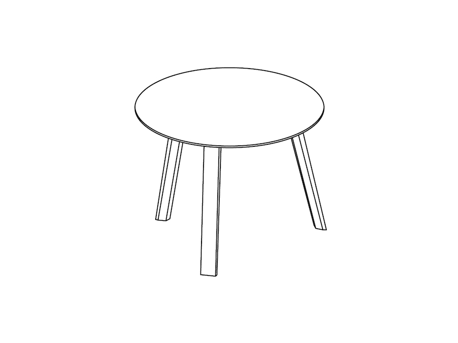 A line drawing - Bella Side Table–Low