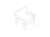 A line drawing - Bernard Lounge Chair