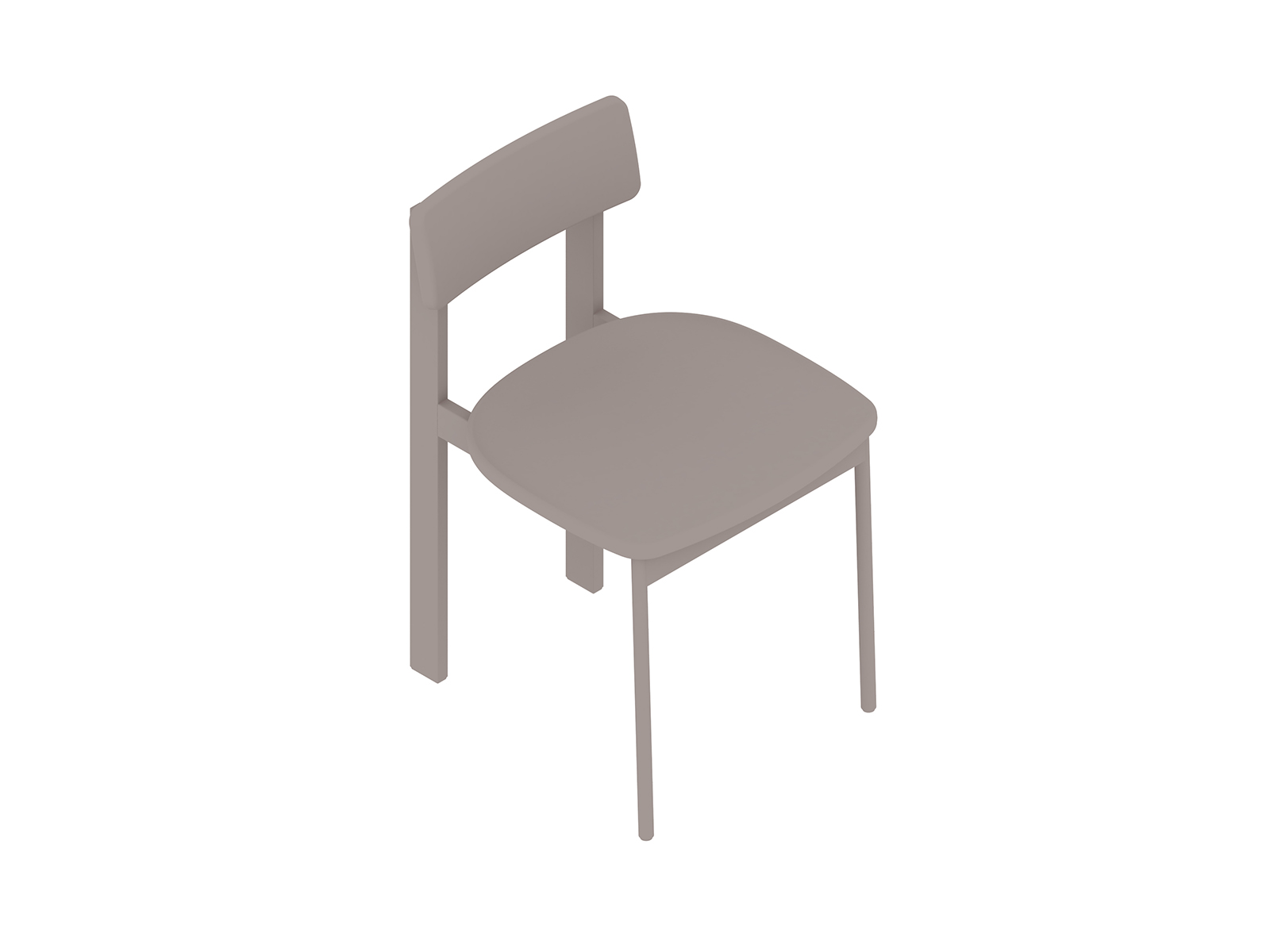 Uma renderização genérica - Cadeira Betwixt–Sem braços–Cortiça