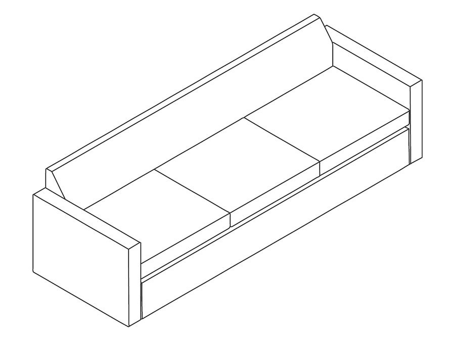 A line drawing - Bevel Sofa