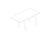A line drawing - Boa Table–Rectangular–Standing Height
