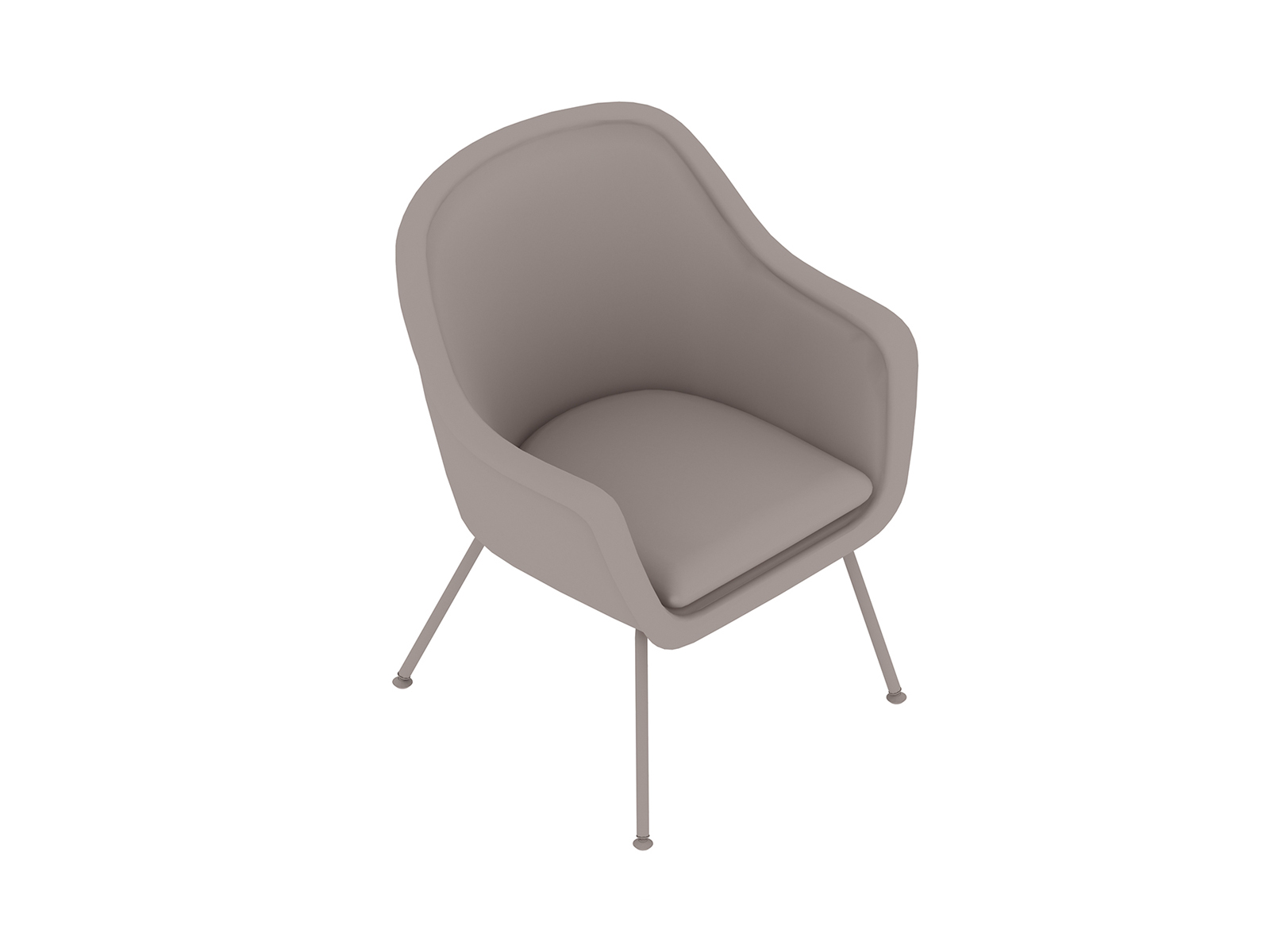 A generic rendering - Bumper Side Chair – 4-Leg Base