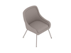 A generic rendering - Bumper Side Chair – 4-Leg Base – Low Arms