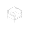 Um desenho de linha - Lounge Chair Can