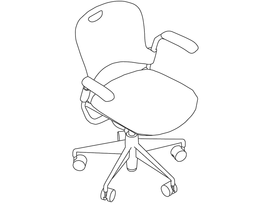 A line drawing - Caper Multipurpose Chair
