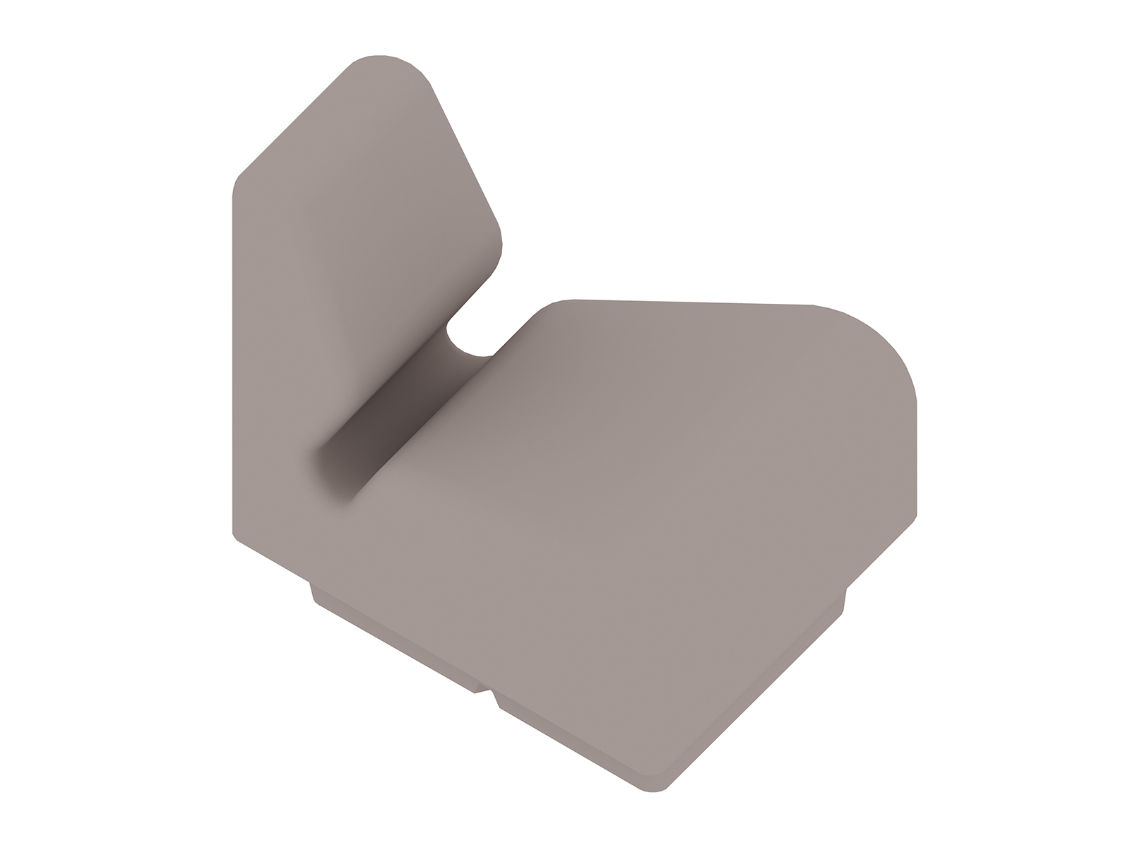 Un rendering generico - Seduta modulare Chadwick - incastro esterno - 30 gradi
