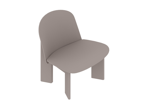 A generic rendering - Chisel Lounge Chair–Nonupholstered