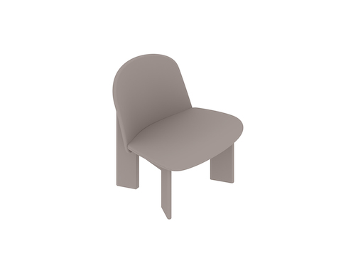 A generic rendering - Chisel Lounge Chair–Upholstered
