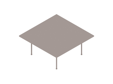 Een generieke rendering - Claw-tafel–Vierkant