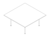 Uno schizzo - Tavolo Claw–Quadrato