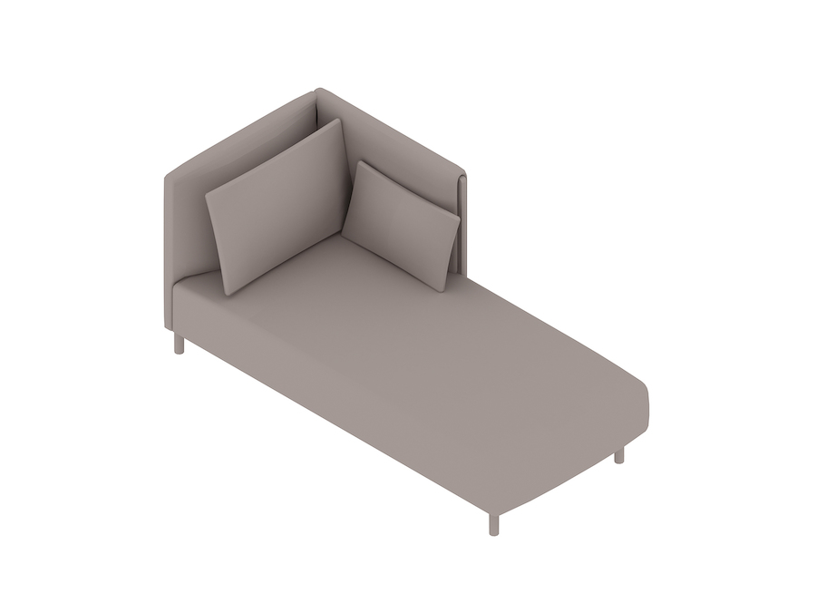 A generic rendering - ColourForm Chaise–Left