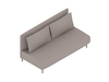 A generic rendering - ColourForm Sofa–2 Seat–Armless