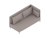 A generic rendering - ColourForm Sofa–2 Seat–Left Arm