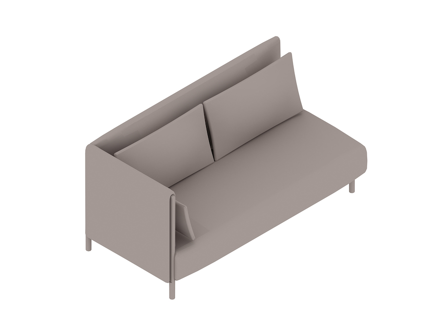 A generic rendering - ColourForm Sofa–2 Seat–Right Arm