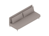 A generic rendering - ColourForm Sofa–3 Seat–Armless