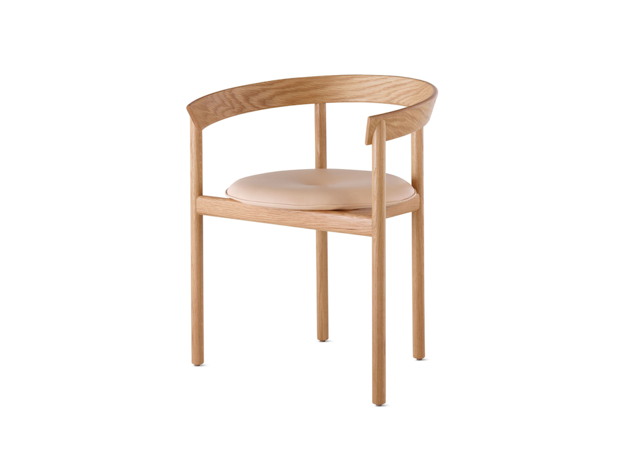 Ein Foto - Comma Stuhl – mit Armlehnen – gepolsterte Sitzfläche