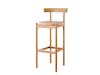 A photo - Comma Stool–Bar Height–Upholstered Seat