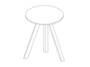 A line drawing - Copenhague Bistro Table–Round