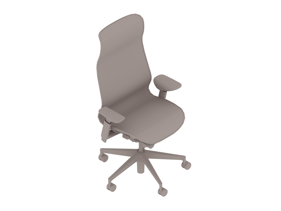 Un rendering generico - Seduta Cosm - schienale alto - braccioli regolabili in altezza