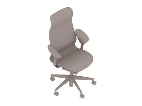 Een generieke rendering - Cosm-stoel–Hoge rugleuning–Leaf-armleuningen