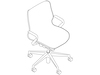 A line drawing - Cosm Chair–Low Back–Fixed Arms