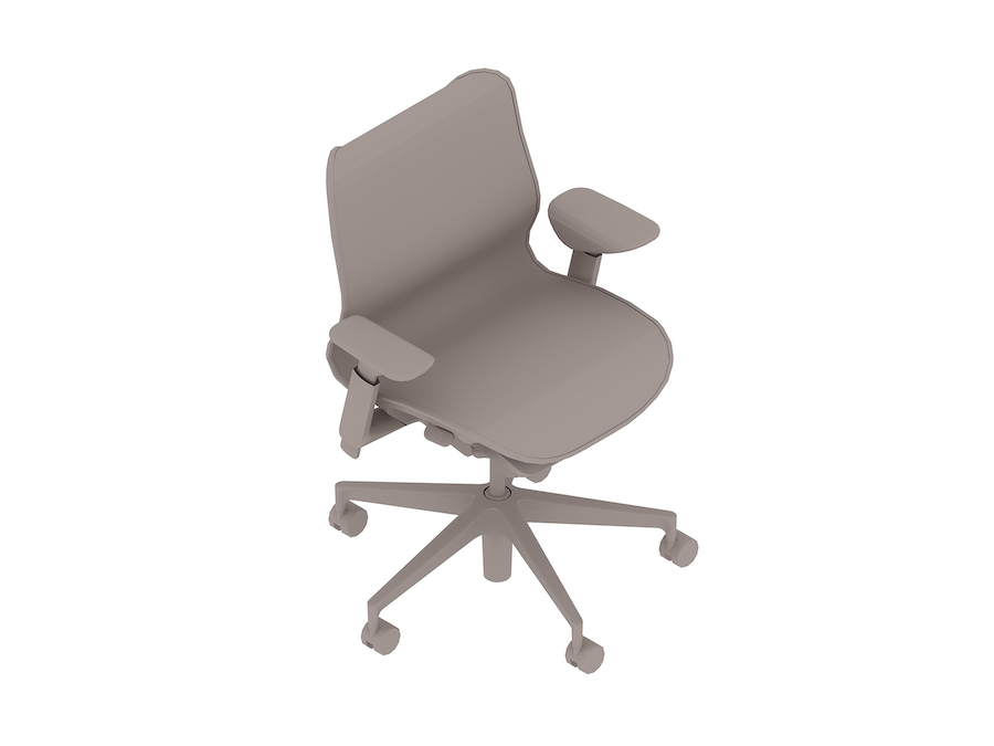 A generic rendering - Cosm Chair–Low Back–Height Adjustable Arms