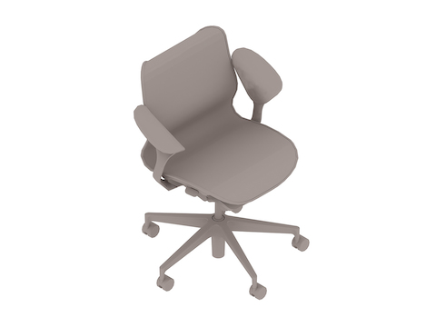 A generic rendering - Cosm Chair–Low Back–Leaf Arms