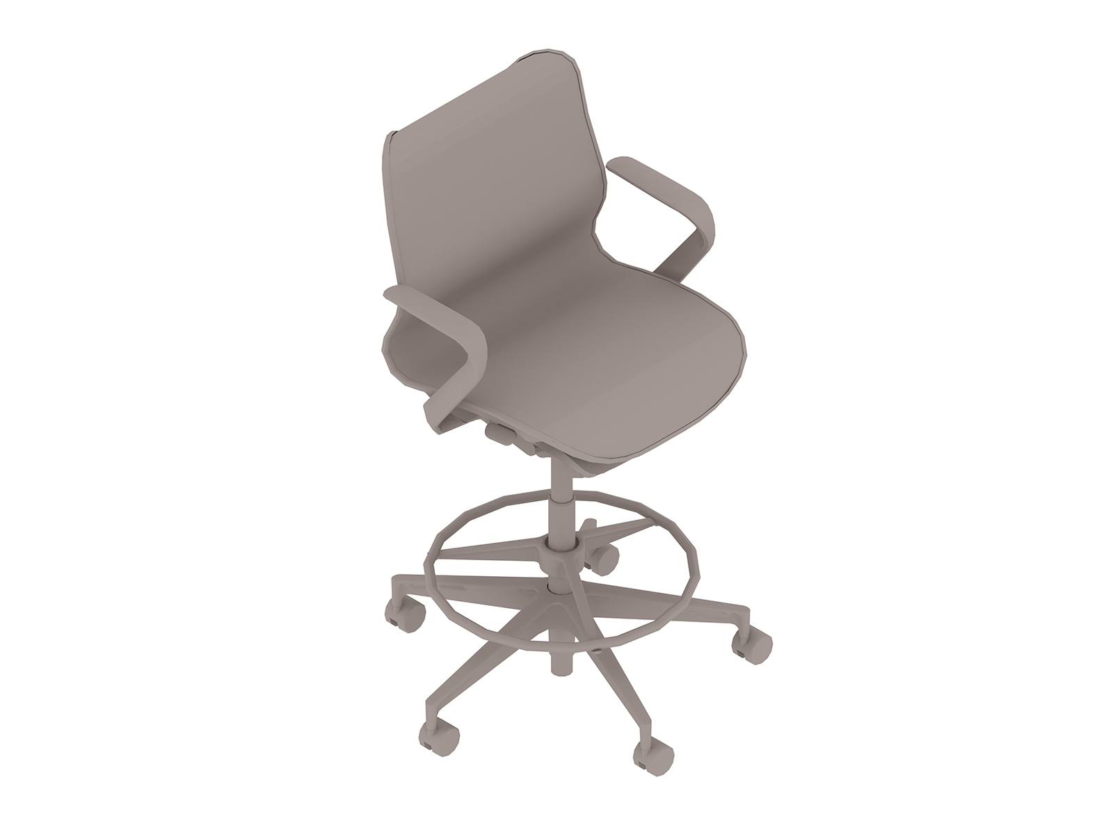 A generic rendering - Cosm Stool–Low Back–Fixed Arms