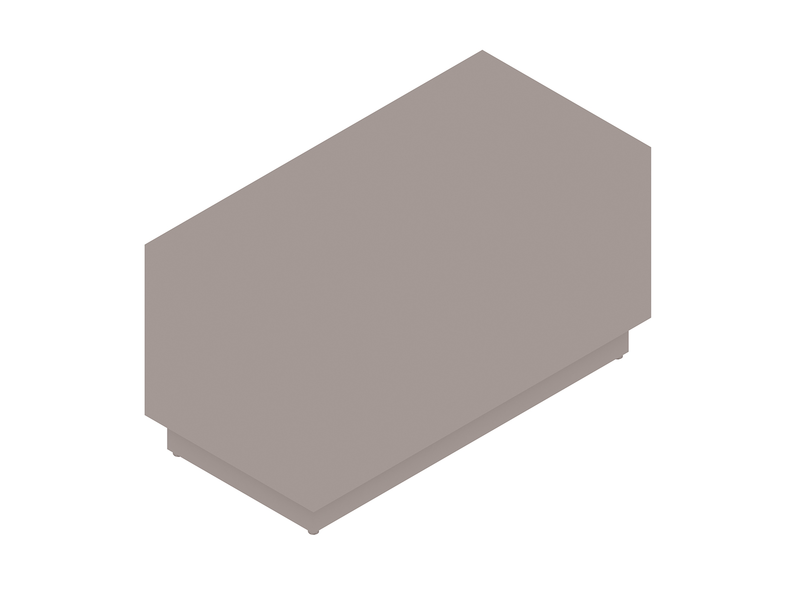A generic rendering - Cube Table–Plinth Base