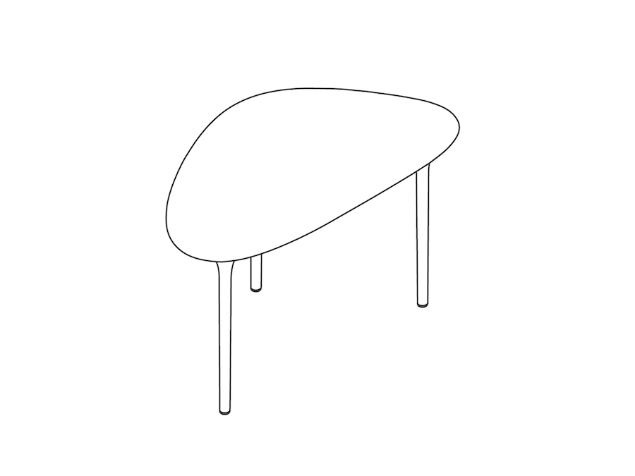 A line drawing - Cyclade Table–Tall
