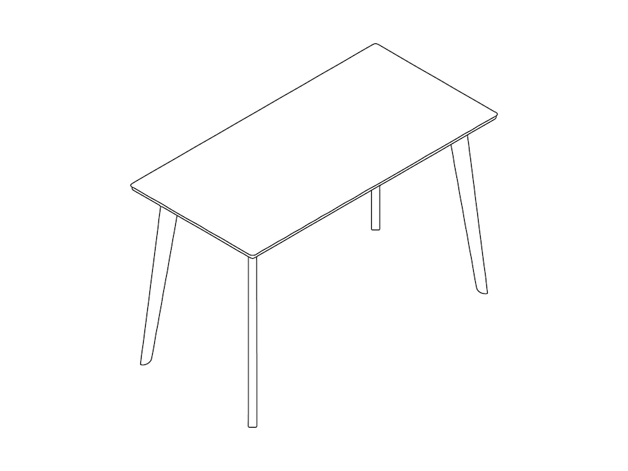 A line drawing - Dalby Bar-Height Table