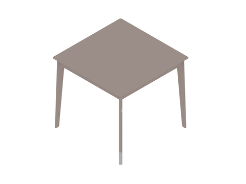 Uma renderização genérica - Mesa de café Dalby–Quadrada