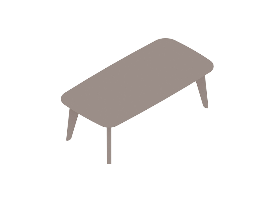 Un rendering generico - Tavolino da caffè Dalby–Rettangolare