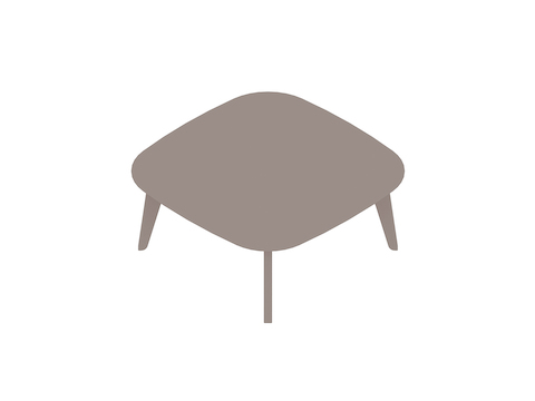 Un rendering generico - Tavolino da caffè Dalby–Quadrato