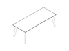A line drawing - Dalby Conference Table–Rectangular