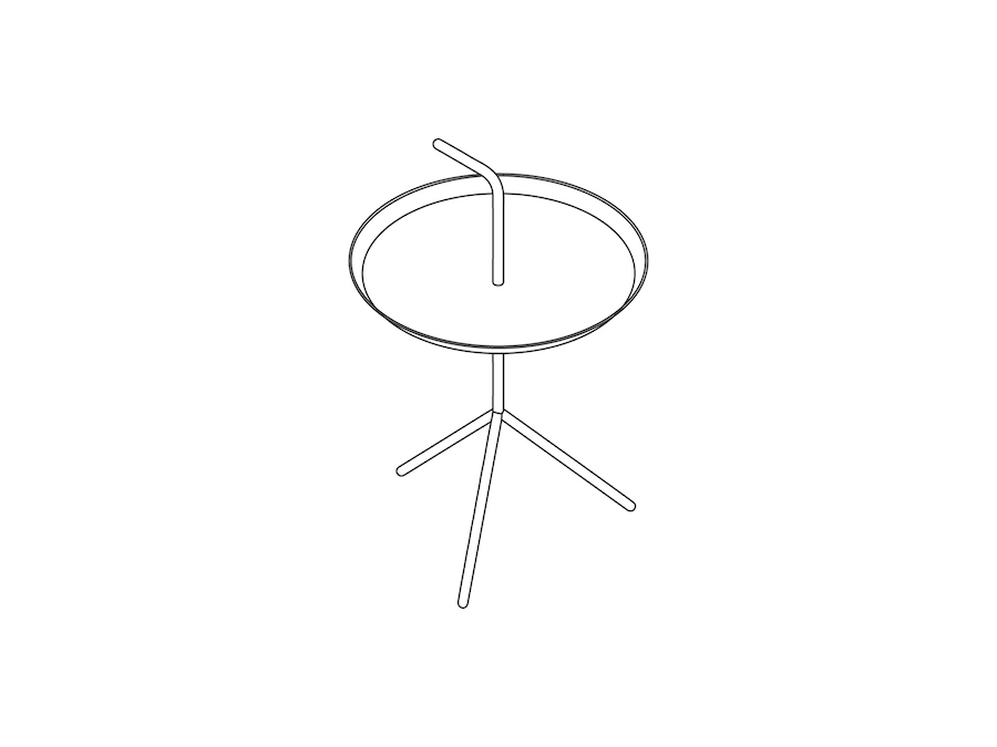 A line drawing - Don't Leave Me Side Table–Standard