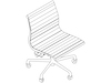Un dibujo - Silla administrativa Eames Aluminum Group sin brazos