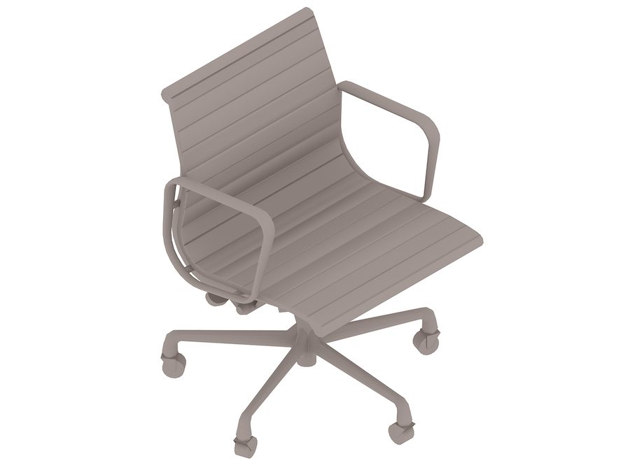 Uma renderização genérica - Cadeira Eames Aluminum Group–Management–Com braços