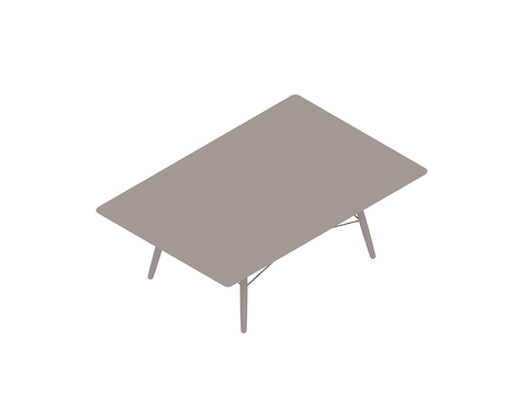 Una representación genérica - Mesa de café Eames rectangular