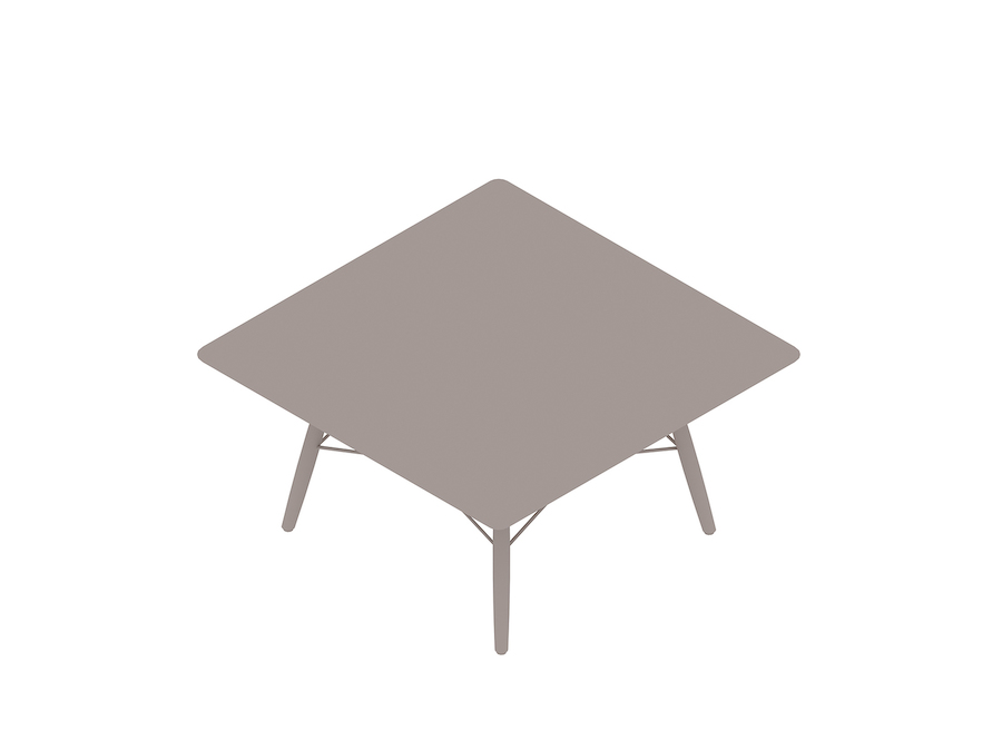 Una representación genérica - Mesa de café Eames cuadrada