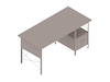 A generic rendering - Eames Desk–Storage Right