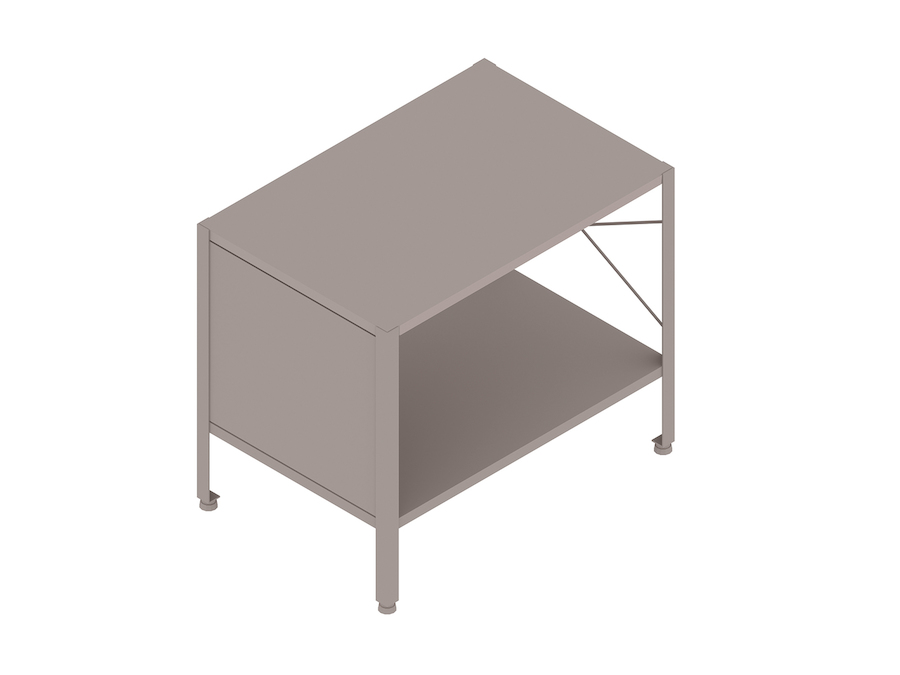 A generic rendering - Eames Storage Unit–1 High by 1 Wide