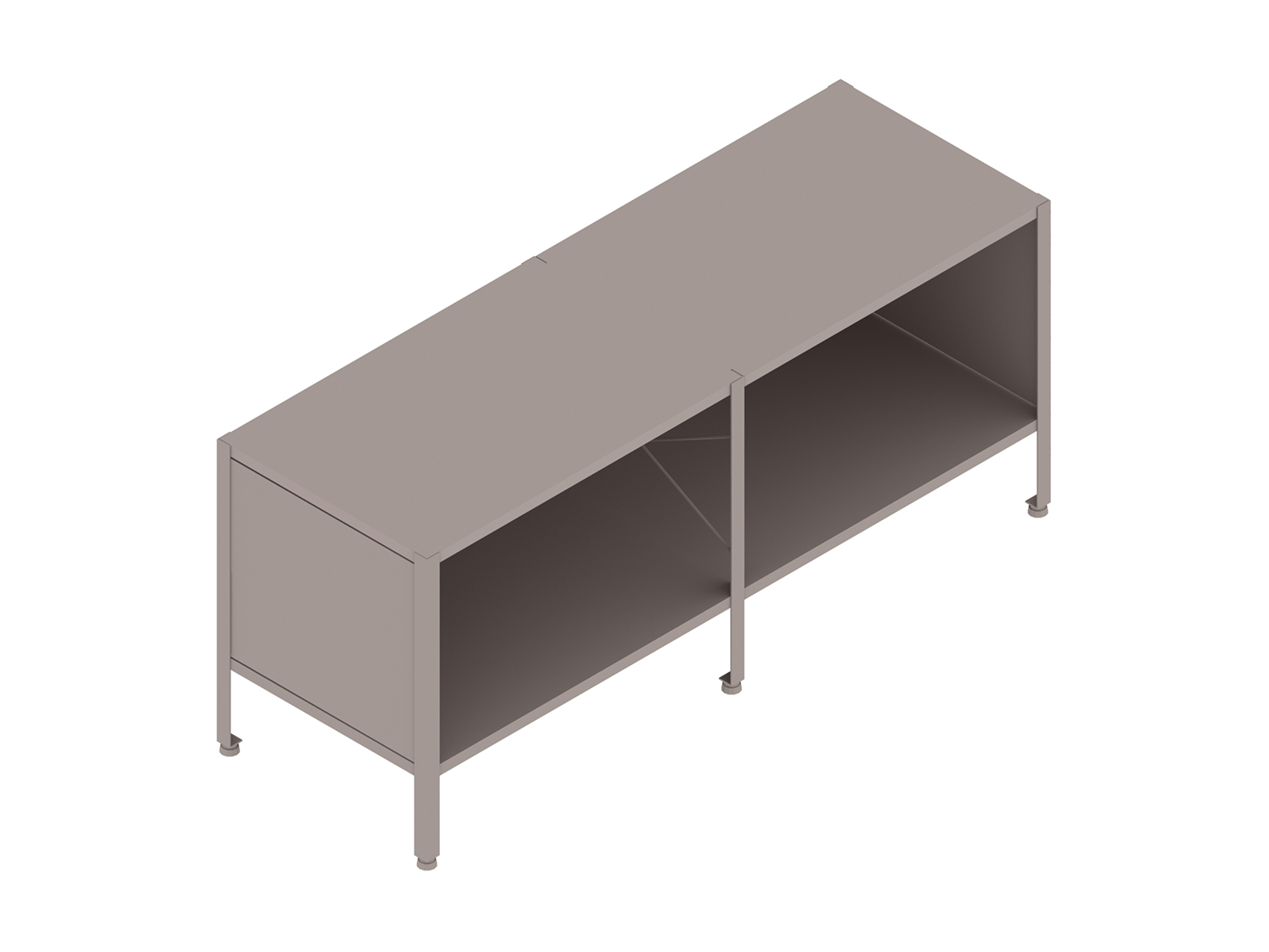A generic rendering - Eames Storage Unit–1 High by 2 Wide